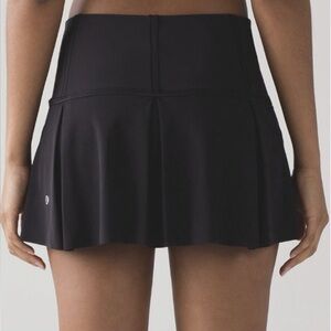 Lululemon Lost In Pace Mini Skirt Skort Black Liner Shorts Luxtreme Size 6